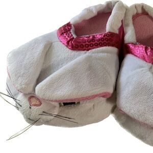 Easter Bunny Rabbit Slippers Toddler 9 10 Ears Lift